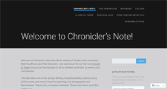 Desktop Screenshot of chroniclersnote.com
