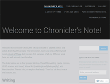 Tablet Screenshot of chroniclersnote.com
